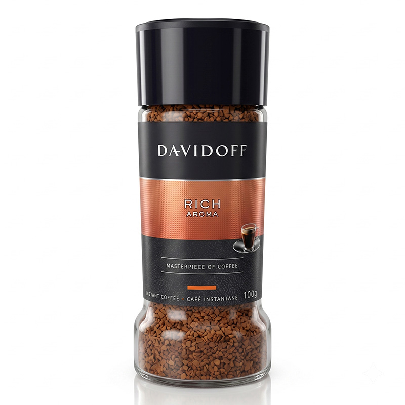 Coffee (Davidoff Rich Aroma) – Premium Instant Coffee, 100g Jar | Dhushormart.com