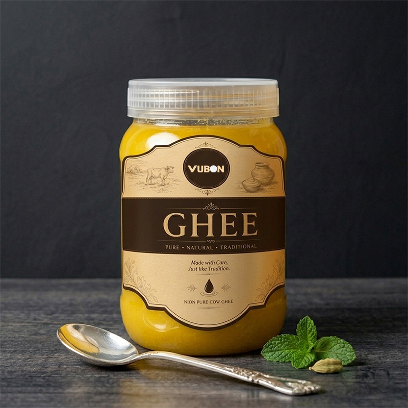 Ghee (VUBON Pure Cow Ghee) – Authentic & Homemade (ভেজালমুক্ত খাঁটি ঘি) | Dhushormart.com