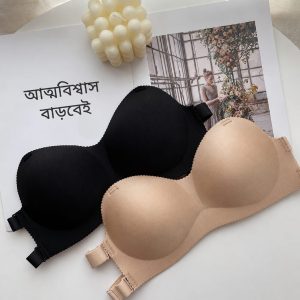 Inner Beauty Women's Strapless Invisible Push-Up Bra - Non-Slip Wedding & Party Wear | Dhushormart.com