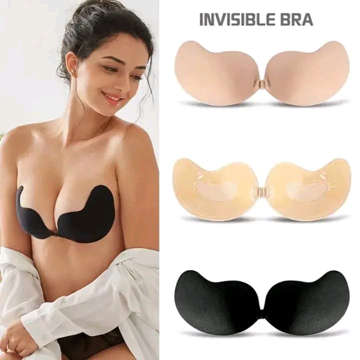 Premium Invisible Mango Cup Bra – Reusable, Skin-Friendly, and Strapless Push-Up Support